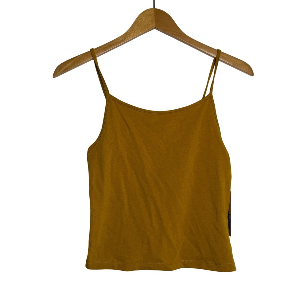 Wild Fable Womens Dark‎ Gold Cami Tank Top Spaghetti Strap Mustard Yellow Medium